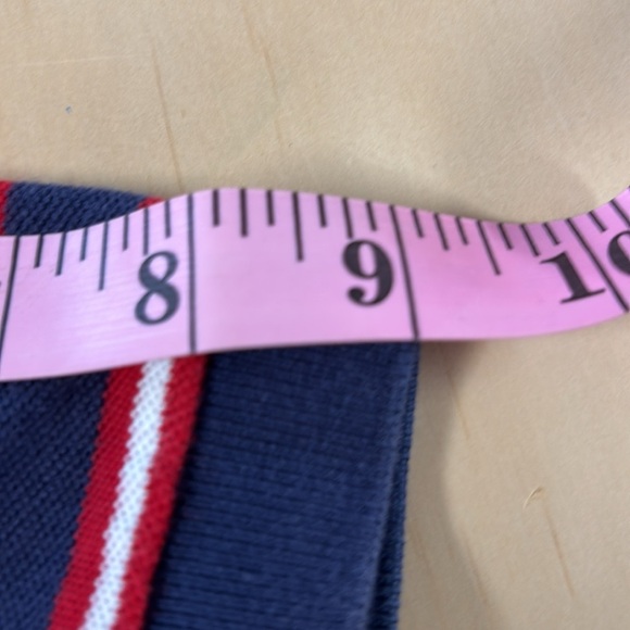 Polo by Ralph Lauren Men's 2 Button Shirt Red White & Navy Stripes Size Large - Picture 9 of 13